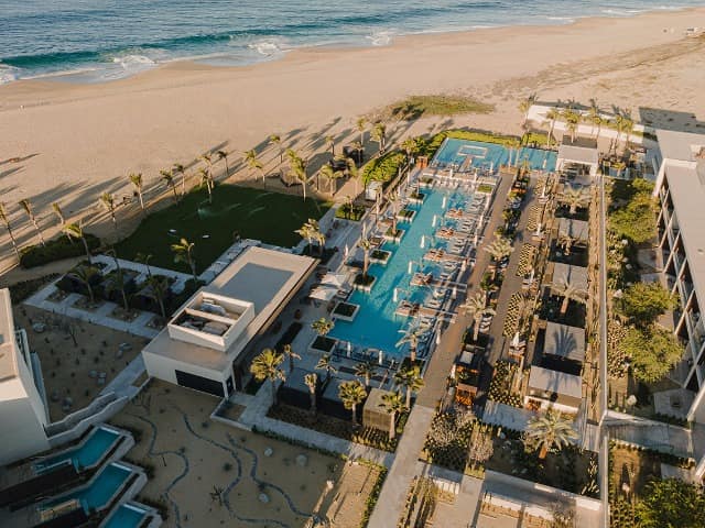 Mexico los cabos nobu hotel los cabos vista aerea piscina